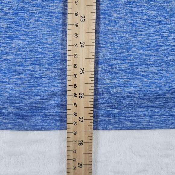 Marvel Captain America Men's T-Shirt Size M Blue Heathered Printed Logo Shield - Picture 4 of 6